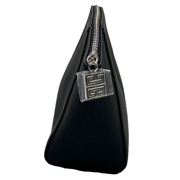 GIVENCHY PARFUMS Iconic Black Makeup Bag Pouch Travel Case 8" X 6" X 3" - Picture 3 of 6